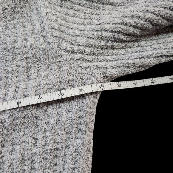 Softies Marshmallow Slouch Turtleneck Lounger Gray Ribbed Knit Women's Size XS - Picture 10 of 10